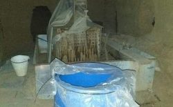 یک کارخانه‌ی پروسس مواد مخدر در ولایت هلمند نابود شد