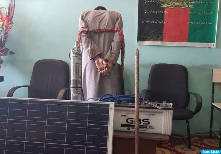 فردی هنگام سرقت وسایل مسجد در ولایت فراه بازداشت شد