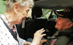 سرباز امریکایی پس از ۷۵ سال با معشوقه‌ خود دیدار کرد