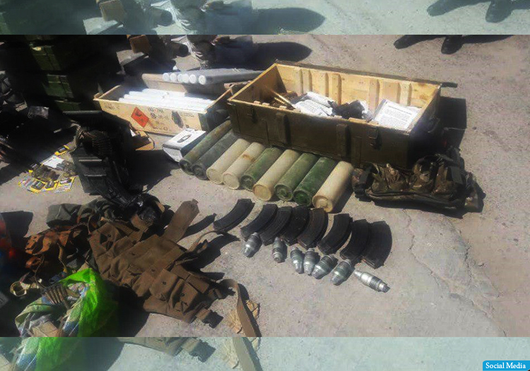 کشف سلاح و مواد منفجره از منزل رییس دفتر شرکت برشنا در ارزگان
