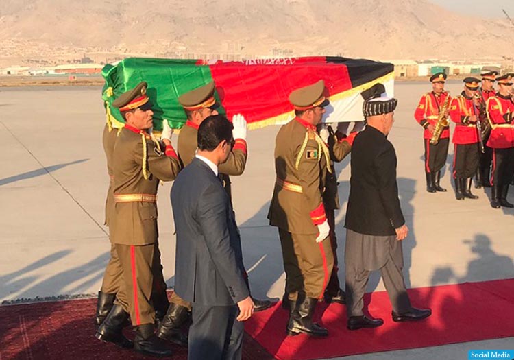 پیکر شهروند افتخاری افغانستان به جاپان منتقل شد