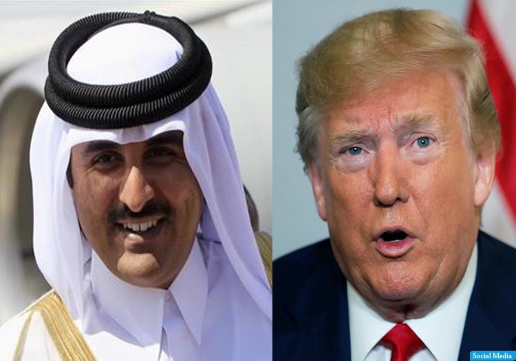 دونالد ترامپ با امیر قطر در مورد پروسه‌ی صلح افغانستان گفت‌وگو کرد