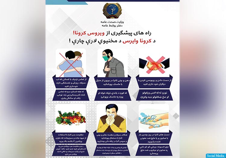 27 میلیون افغانی در زمینه‌ی آگاهی‌دهی در مورد ویروس کرونا مصرف شده است