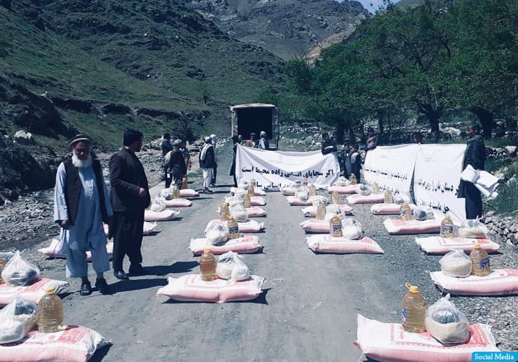انجمن خیریه‌ی مهاجران افغان در بریتانیا به 600 نیازمند در افغانستان کمک کرد