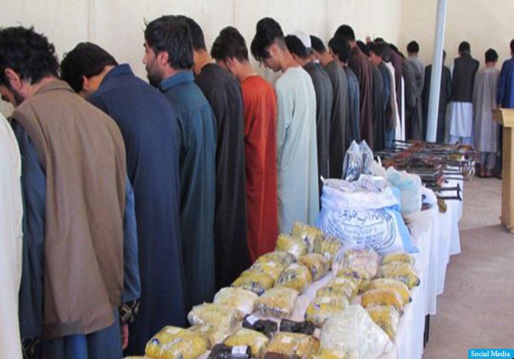 بازداشت 133 نفر به اتهام قاچاق و فروش مواد مخدر در کابل