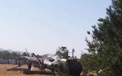 یک چرخ‌‌بال ارتش در ولایت تخار سقوط کرد