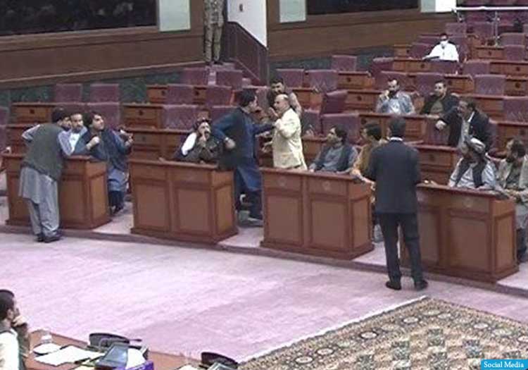 درگیری فیزیکی میان دو عضو مجلس نمایندگان در نشست عمومی