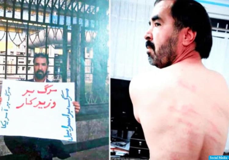 یک کارگر معترض ایرانی به اتهام توهین به وزیر کار این کشور 74 ضربه شلاق خورد