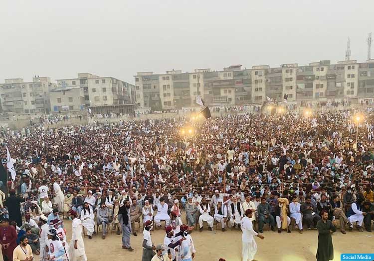 گردهم‌آیی جنبش حفاظت از پشتون‌ها در کراچی پاکستان
