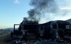 طالبان شش تانکر تیل را در بغلان به آتش کشیدند