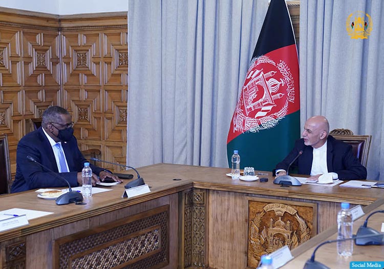 رییس‌جمهور غنی با وزیر دفاع ایالات متحده‌ی امریکا دیدار کرد