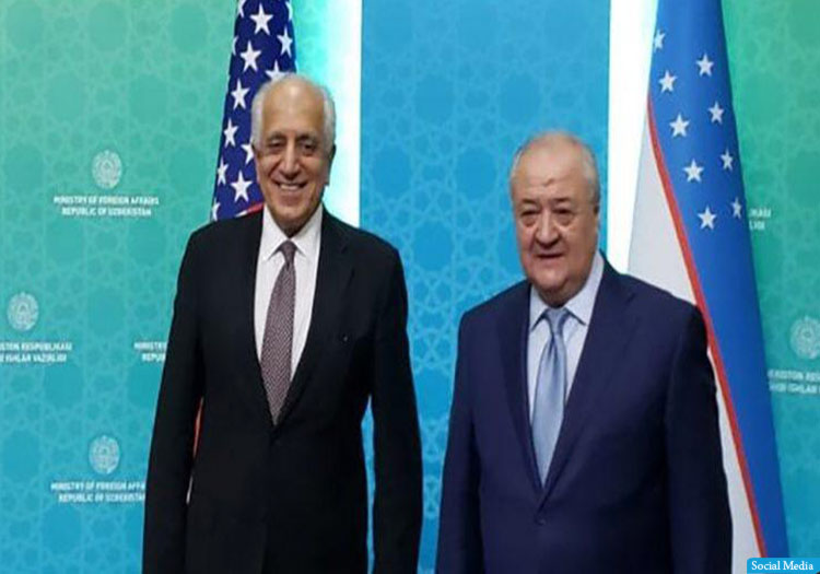 زلمی خلیل‌زاد با وزیر خارجه‌ی اوزبیکستان دیدار کرد