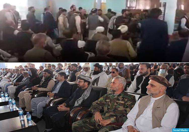 جنجال در محفل معرفی والی جدید میدان‌وردک