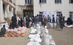 روند توزیع کمک‌ها به بی‌جاشدگان در بامیان آغاز شد
