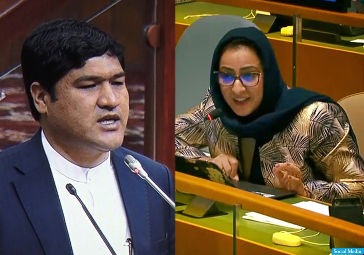 ناهید فرید و مهدی راسخ در نشست سازمان ملل: حکومت طالبان را به رسمیت نشناسید