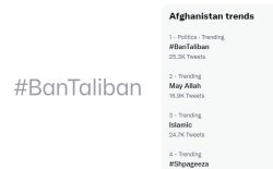 کارزار تویتری: حساب‌های تویتر طالبان باید بسته شود!